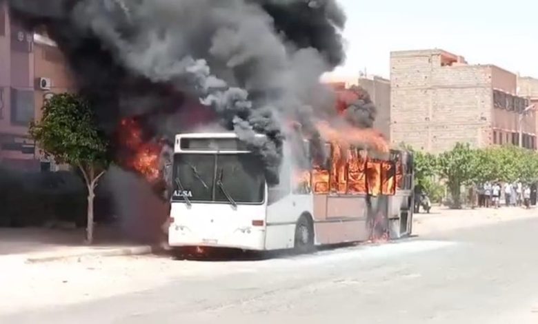 Marrakech ... un nuovo incendio sull'autobus Alza senza alcun infortunio