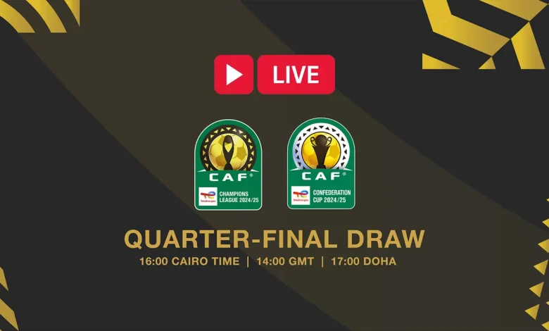 Questo pomeriggio alle 15:00 di questo pomeriggio, ecco o dopo il sorteggio dei quarti di finale della Totalnergies Champions League e della Coppa della Confederazione TotalEnergies Live Live.