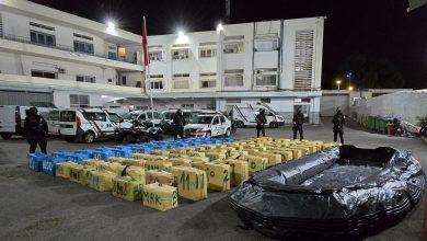 Agadir .. Ferma una persona e riserva più di 4 tonnellate di anestesia
