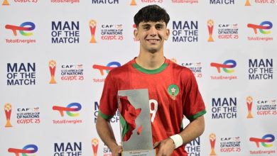 Ayman Arguigue, uomo della partita "Tunisie-Maroc" U20 Can Egitto 2025