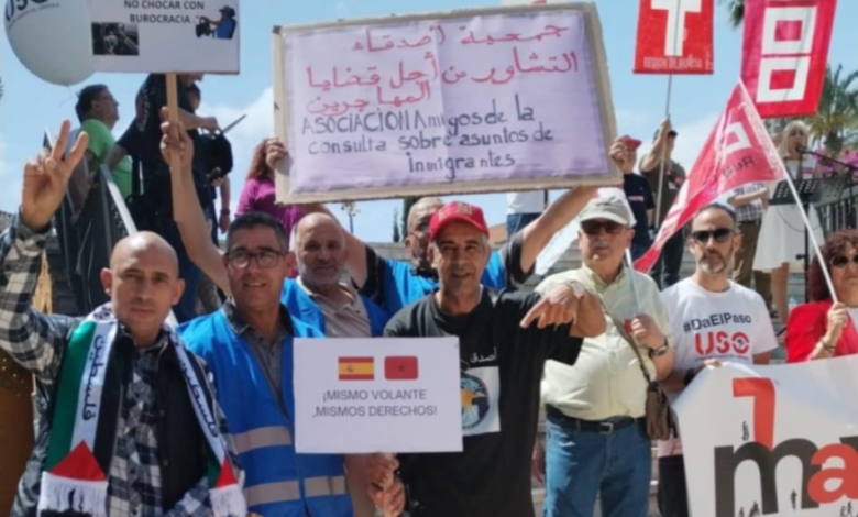 Morsie .. una completa assenza del lavoratore marocchino il giorno delle Nazioni Unite