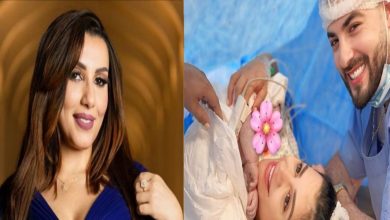 Sahar al -siddiqi si congratula con Fatima al -zahra a Harash e suo marito per il loro nuovo bambino