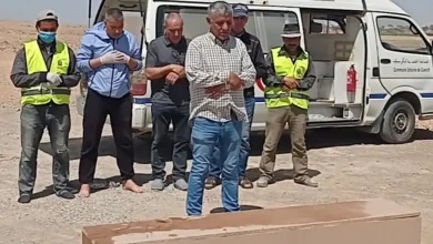 Sceaco .. la sepoltura di un corpo sconosciuto dopo 6 mesi di trovarlo in un pozzo abbandonato